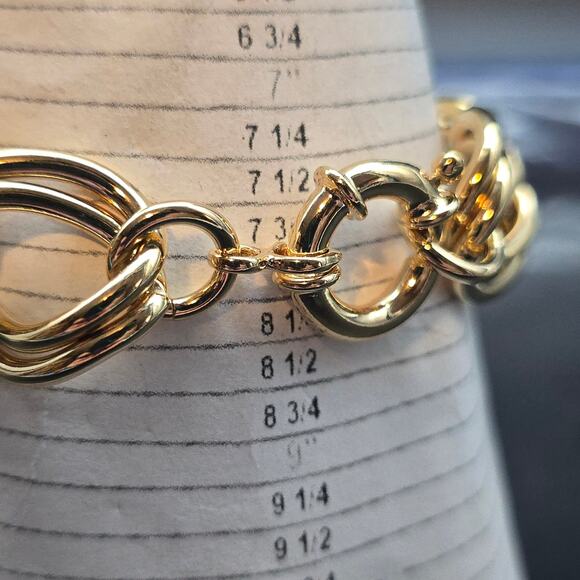 OTC 18K Bronze Gold Plated Double Link Bracelet In Box - Picture 6 of 10